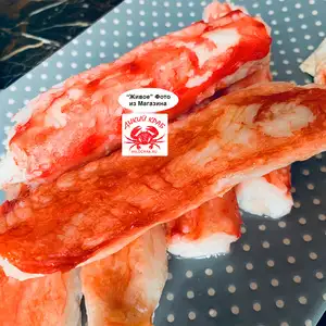 Первая фаланга Камчатского краба очищенная, экстра крупная 12-16 см (мясо краба) 1 кг