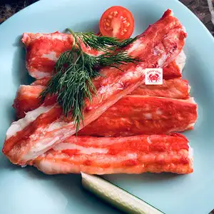 Первая фаланга Камчатского краба очищенная, средняя 8-12 см (мясо краба сухой заморозки) (1 кг)