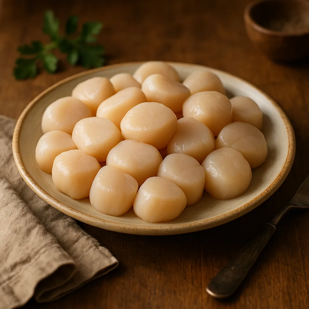 Морской гребешок средний L 20-40 шт/фунт, индивидуальной заморозки 1кг