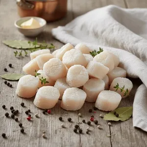 Морской гребешок средний L 40-60 шт/фунт, индивидуальной заморозки (500 гр.)