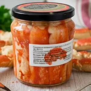 Мясо Камчатского краба в банке, в собственном соку, не мороженый, без консервантов (520 гр.)