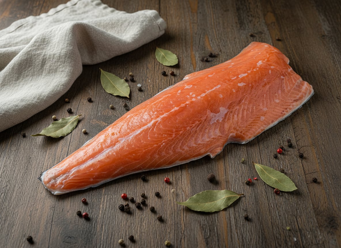 Филе Кеты (дикой) на коже в вакуумной упаковке свежемороженое (вес)