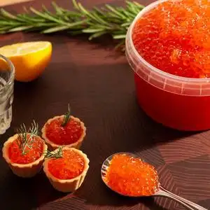 Икра Горбуши красная 200 гр / PREMIUM / Отборная / Зернистая / Не из замороженного сырья / свежий вылов