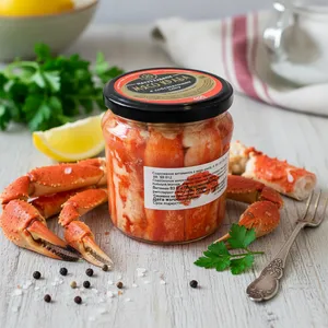 Мясо Камчатского краба в банке, в собственном соку, не мороженый, без консервантов Июнь 2025 (450 гр.)