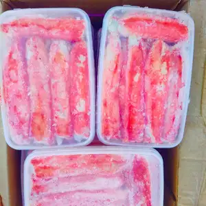 Первая фаланга Камчатского краба / очищенная / экстра-крупная 14-18 см / мясо краба сухой заморозки 1 кг